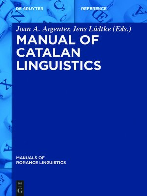 cover image of Manual of Catalan Linguistics